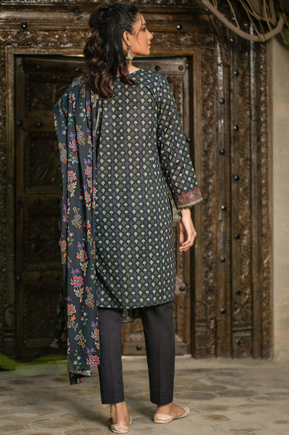 Stitched 3 Piece Digital Printed Cambric Suit