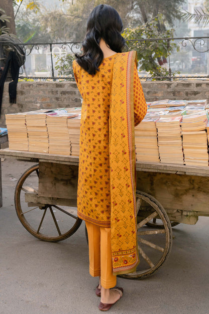 Stitched 3 Piece Printed Lawn Suit with Printed Lawn Dupatta