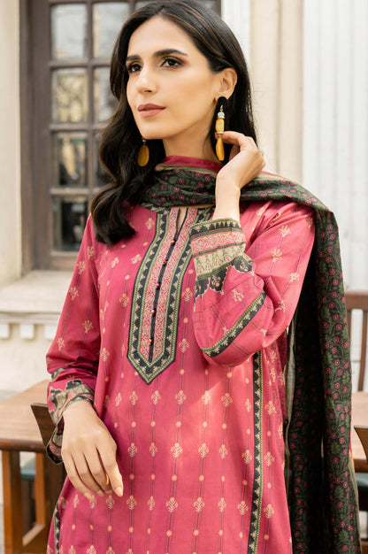 Stitched 3 Piece Printed Lawn Suit