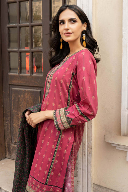 Stitched 3 Piece Printed Lawn Suit