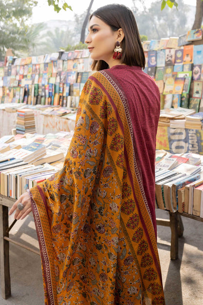 Stitched 3 Piece Embroidered Lawn Suit