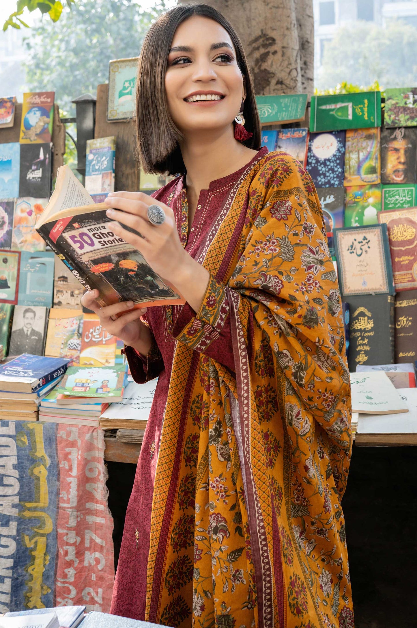 Stitched 3 Piece Embroidered Lawn Suit