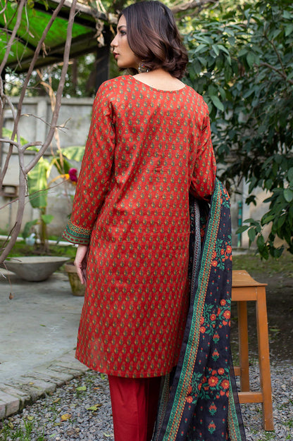 Stitched 3 Piece Digital Printed Doria Lawn Suit