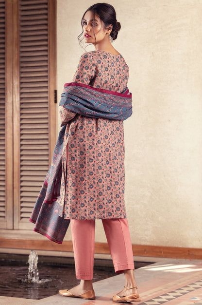 Stitched 3 Piece Embroidered Lawn Suit