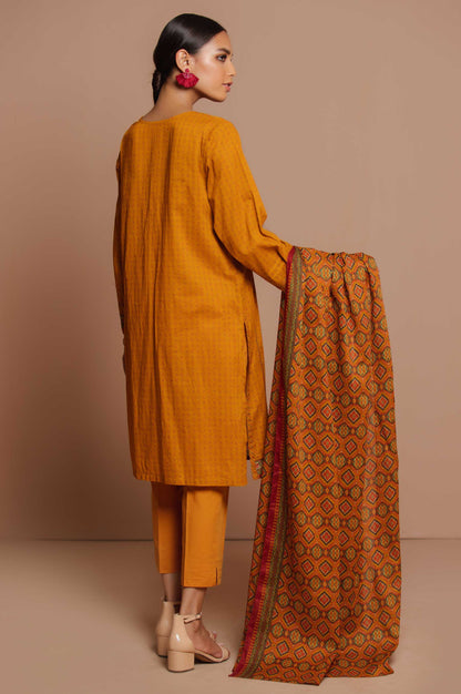 Stitched 3 Piece Embroidered Lawn Suit