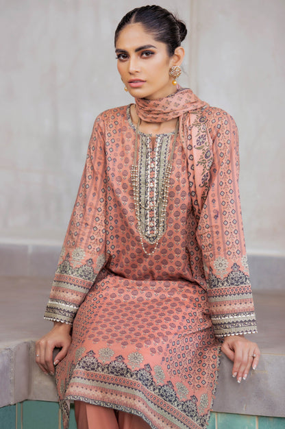 Stitched 3 Piece Printed Lawn Suit