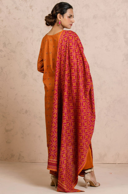 Stitched 3 Piece Printed Cambric Suit