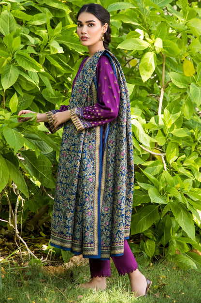 Stitched 3 Piece Printed Cottel Suit