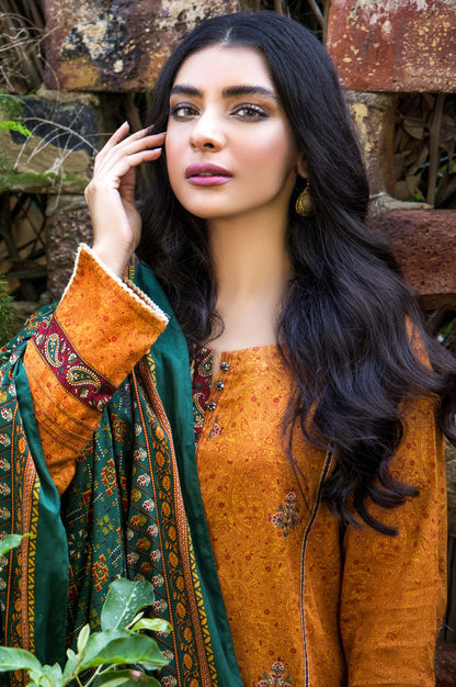 Stitched 3 Piece Embroidered Cottel Suit