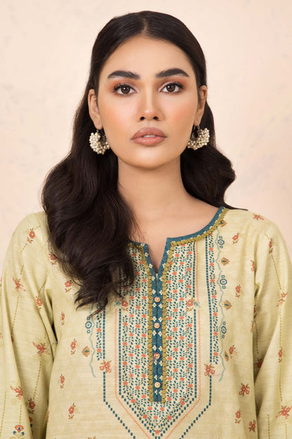 Stitched 3 Piece Printed Cottel Suit