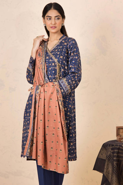 Stitched 3 Piece Printed Cottel Suit
