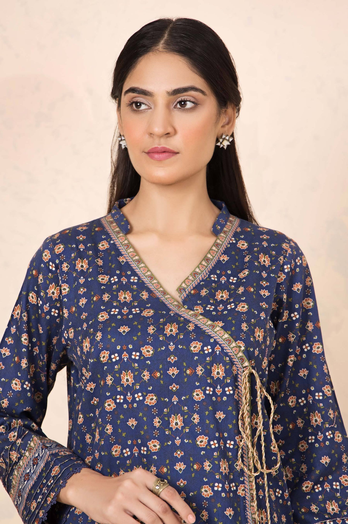 Stitched 3 Piece Printed Cottel Suit