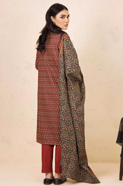 Stitched 3 Piece Printed Cottel Suit