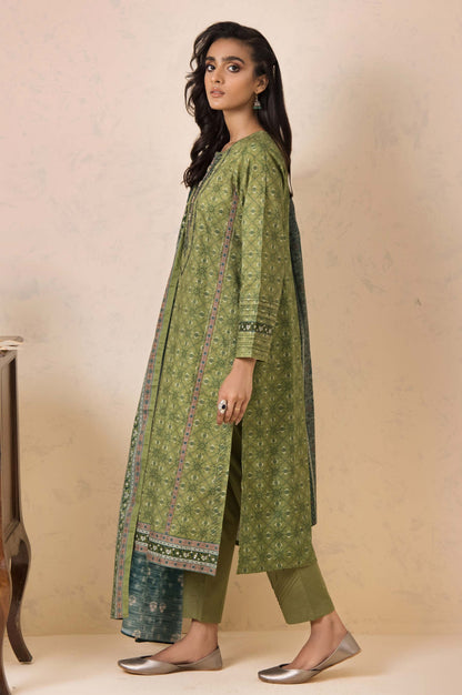 Stitched 3 Piece Embroidered Cottel Suit