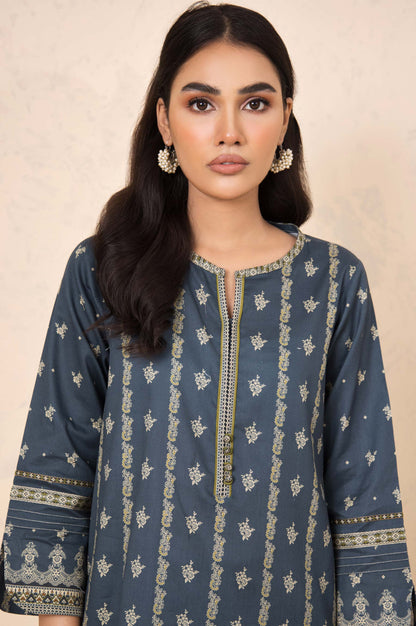 Stitched 3 Piece Printed Cottel Suit