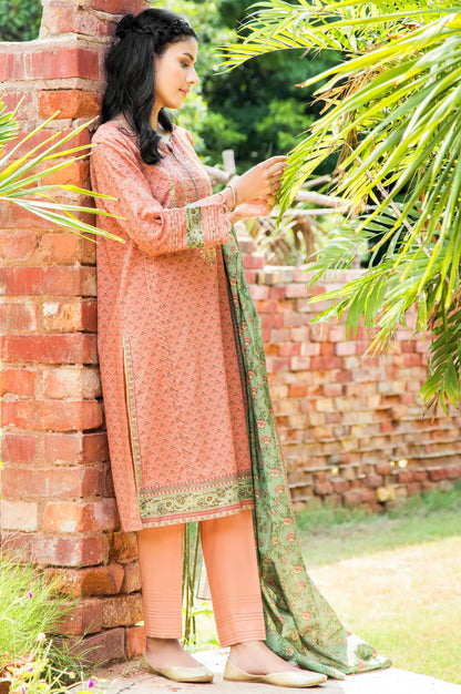 Stitched 3 Piece Embroidered Karandi Suit