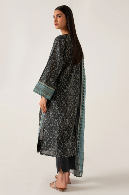 Stitched 3 Piece Embroidered Lawn Suit