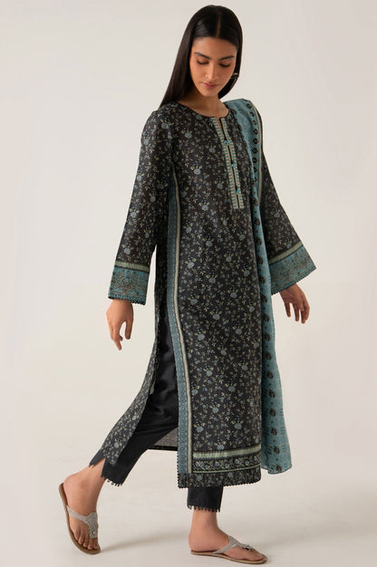 Stitched 3 Piece Embroidered Lawn Suit