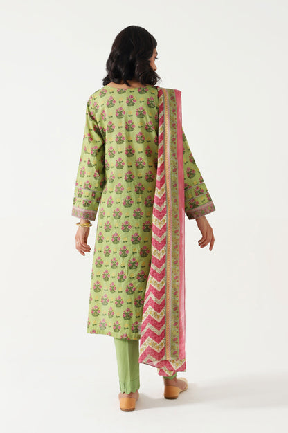 Stitched 3 Piece Embroidered Lawn Suit