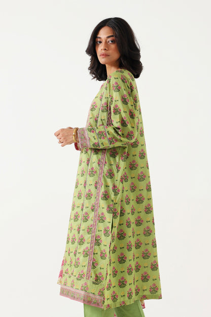 Stitched 3 Piece Embroidered Lawn Suit
