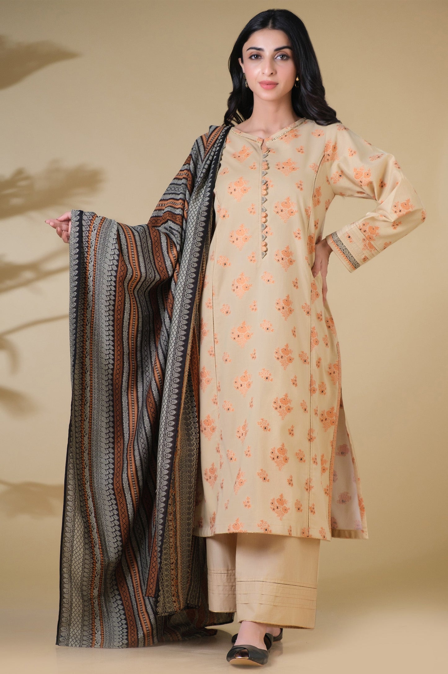 Stitched 3 Piece Dyed Jacquard Suit