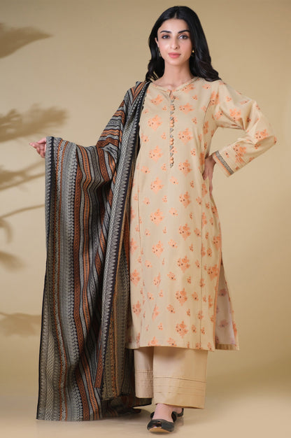 Stitched 3 Piece Dyed Jacquard Suit