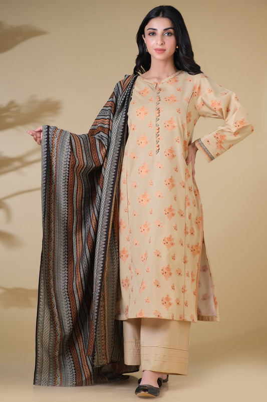 Stitched 3 Piece Dyed Jacquard Suit