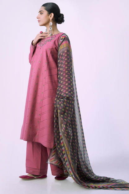 Stitched 3 Piece Printed Lawn Suit