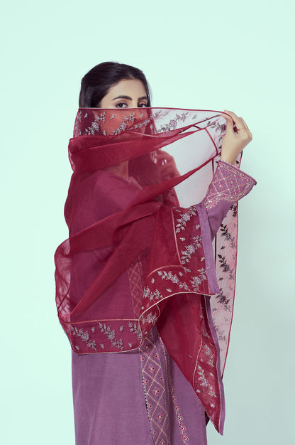 Stitched 3 Piece Embroidered Cambric Suit