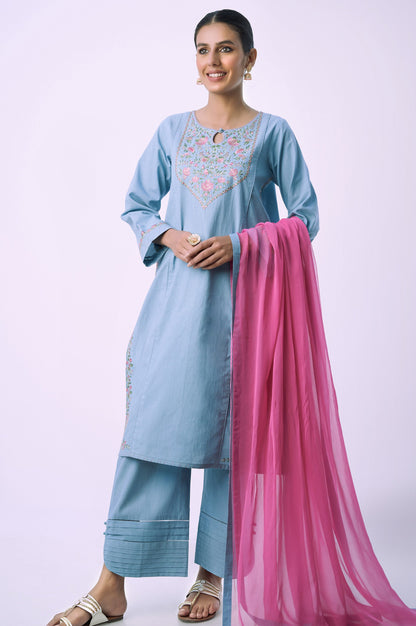 Stitched 3 Piece Embroidered Cambric Suit