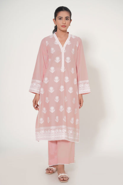 Stitched 3 Piece Chikankari Suit