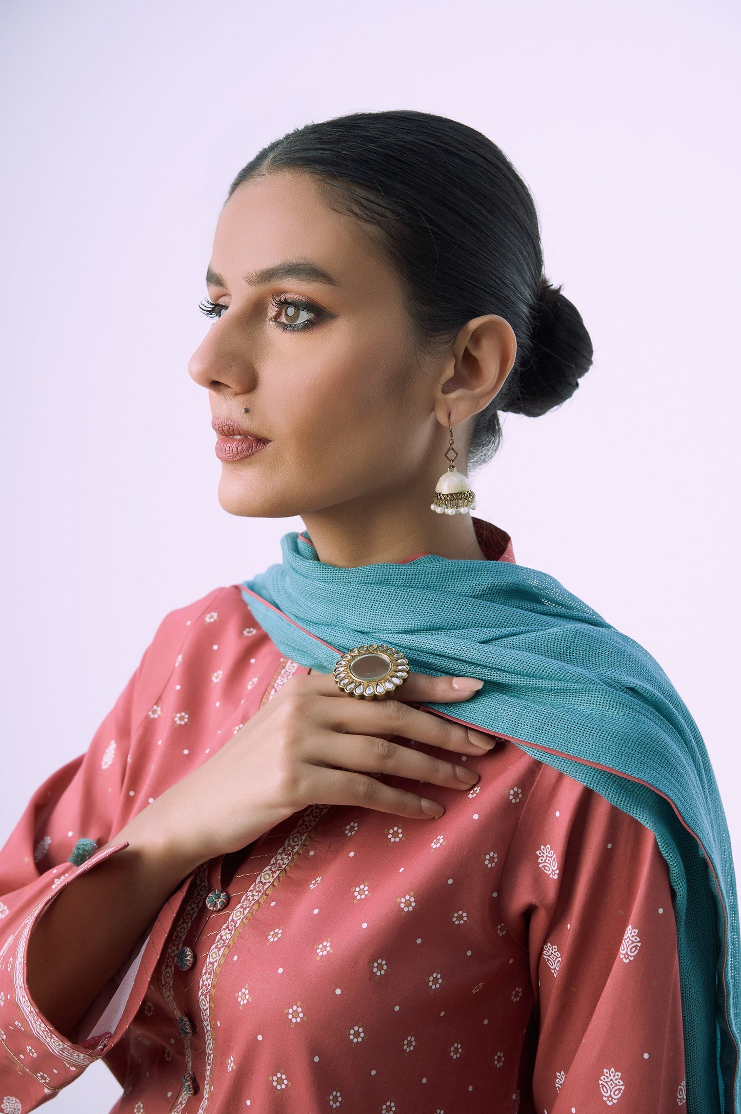 Stitched 3 Piece Printed Lawn Suit