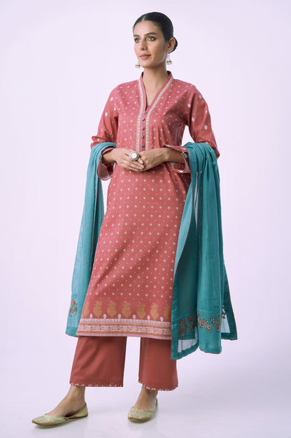 Stitched 3 Piece Printed Lawn Suit