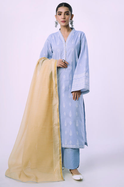 Stitched 3 Piece Printed Lawn Suit