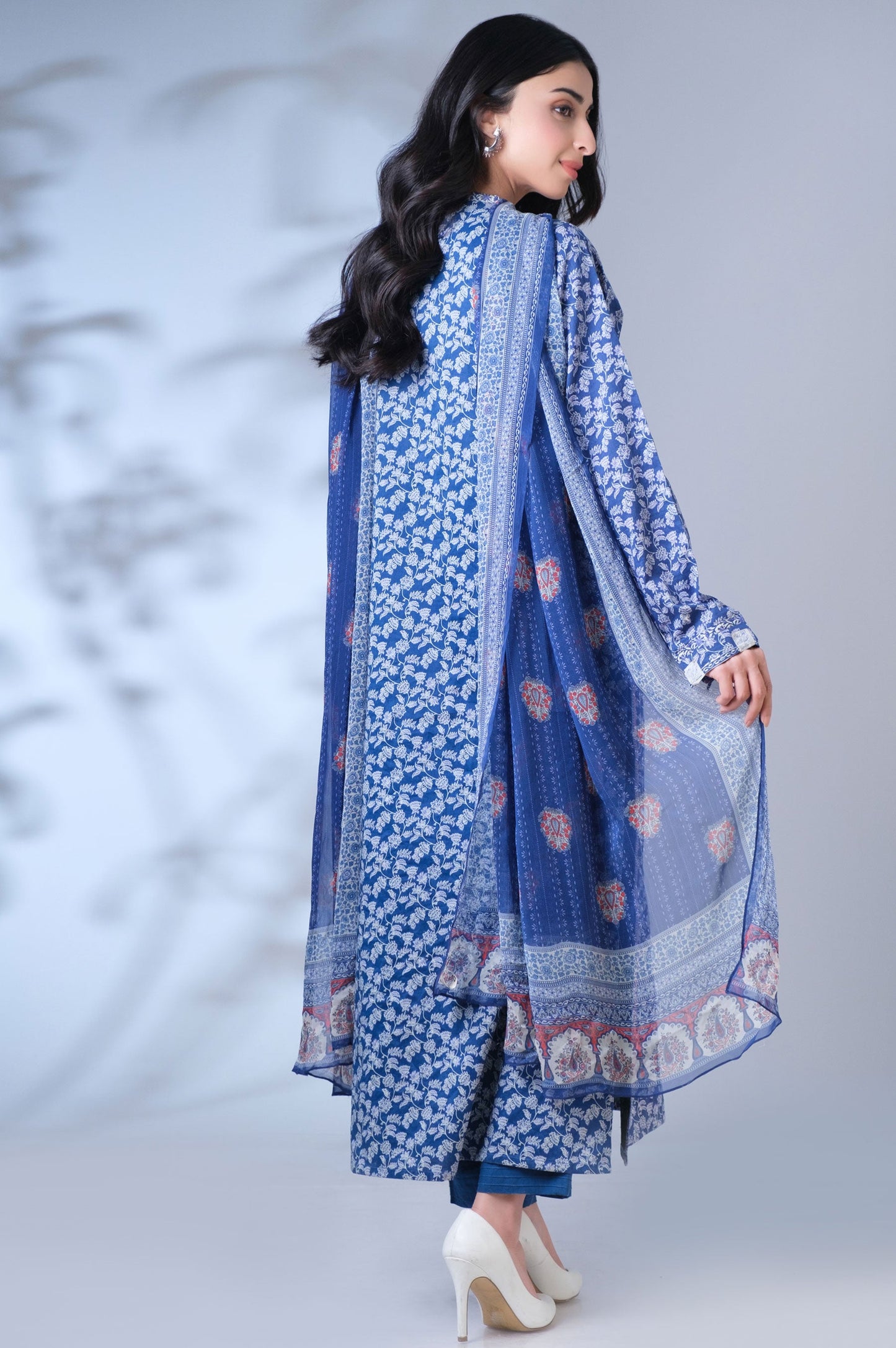 Stitched 3 Piece Printed Lawn Suit