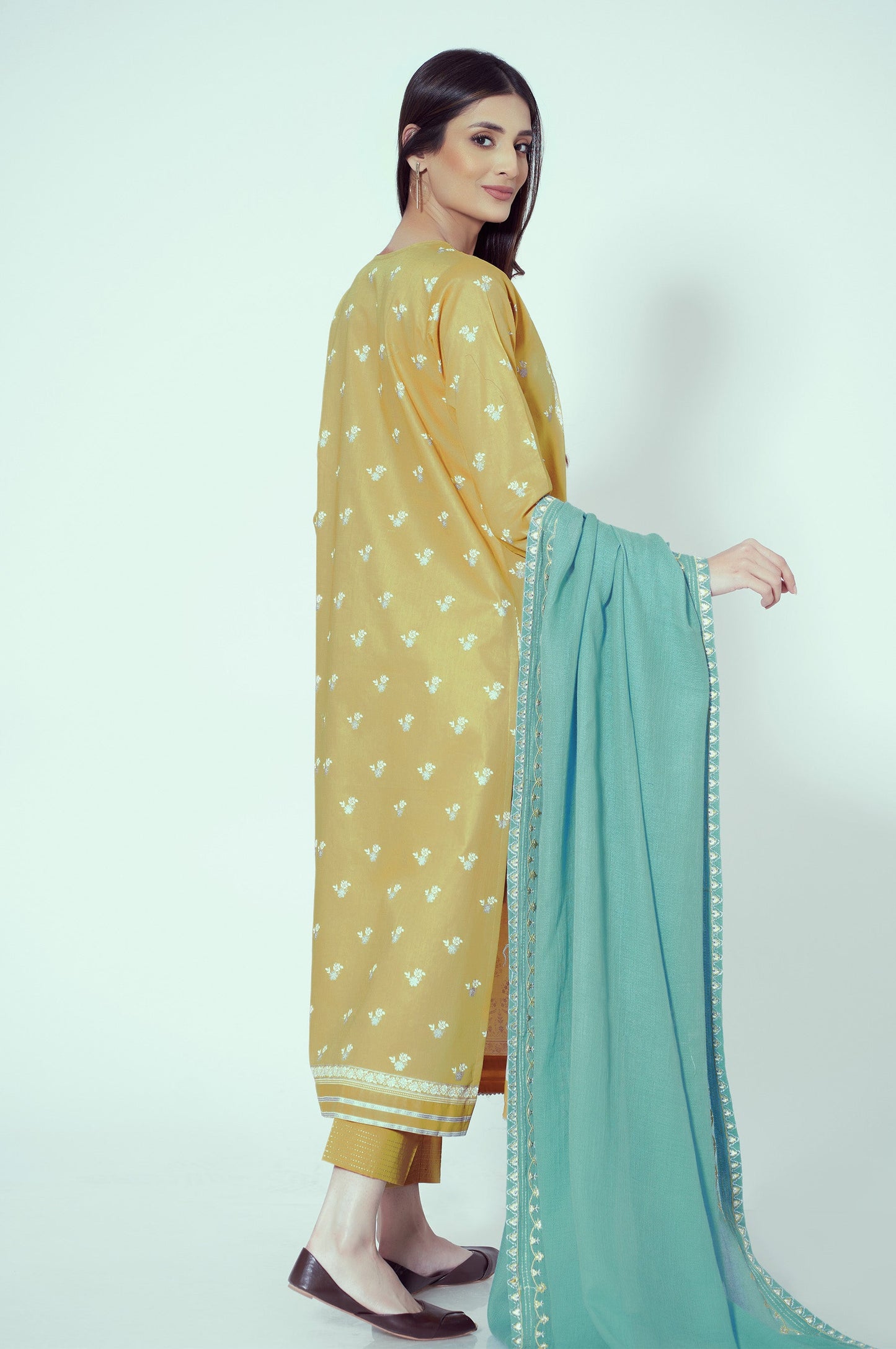 Stitched 3 Piece Paste Printed Lawn Suit