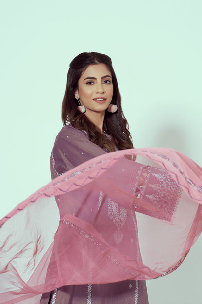 Stitched 3 Piece Puff Printed Lawn Suit