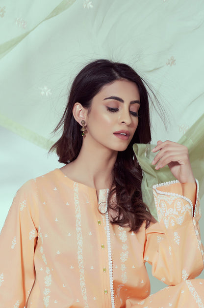 Stitched 3 Piece Puff Printed Lawn Suit