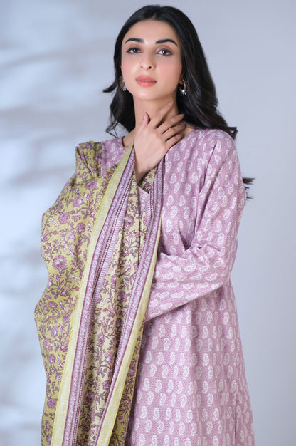 Stitched 3 Piece Printed Mysuri Lawn Suit