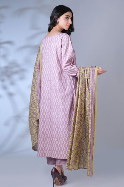 Stitched 3 Piece Printed Mysuri Lawn Suit