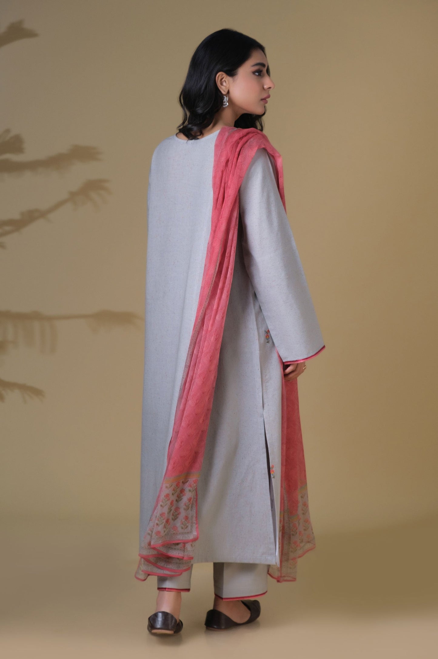 Stitched 3 Piece Embroidered Suit