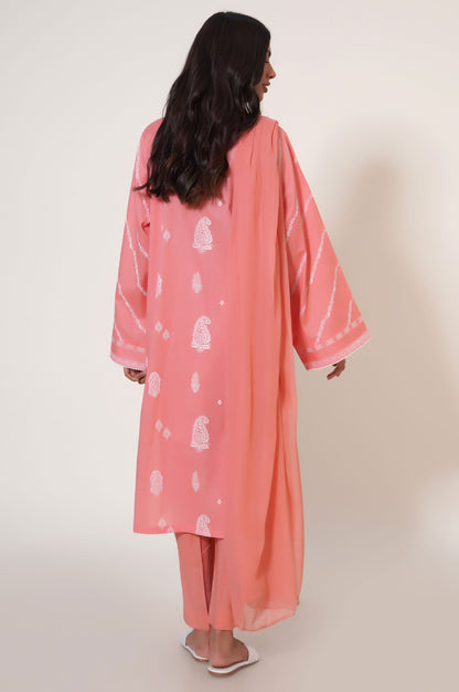 Stitched 3 Piece Puff Printed Lawn Suit