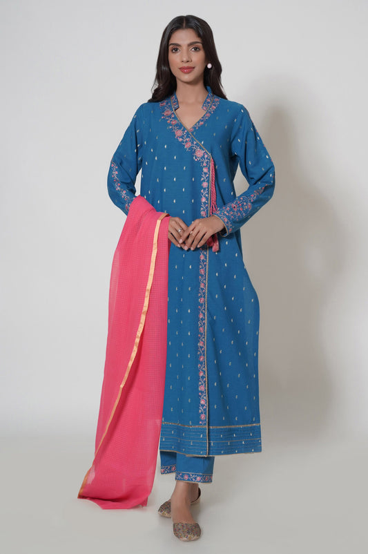 Stitched 3 Piece Embroidered Mysuri Suit