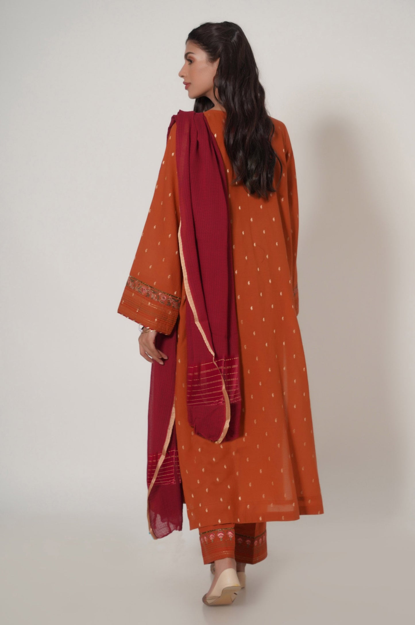 Stitched 3 Piece Embroidered Mysuri Suit