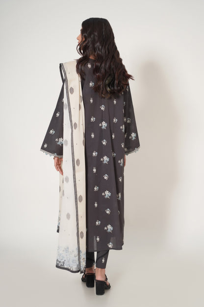 Unstitched 3 Piece Printed Cambric Suit
