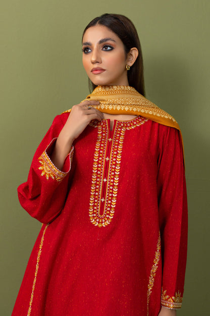 Stitched 3 Piece Embroidered Multi Neps Suit