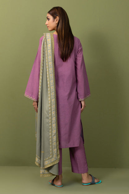 Stitched 3 Piece Embroidered Multi Neps Suit