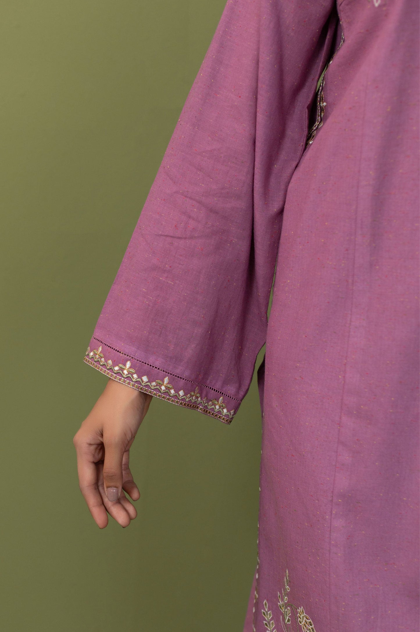 Stitched 3 Piece Embroidered Multi Neps Suit