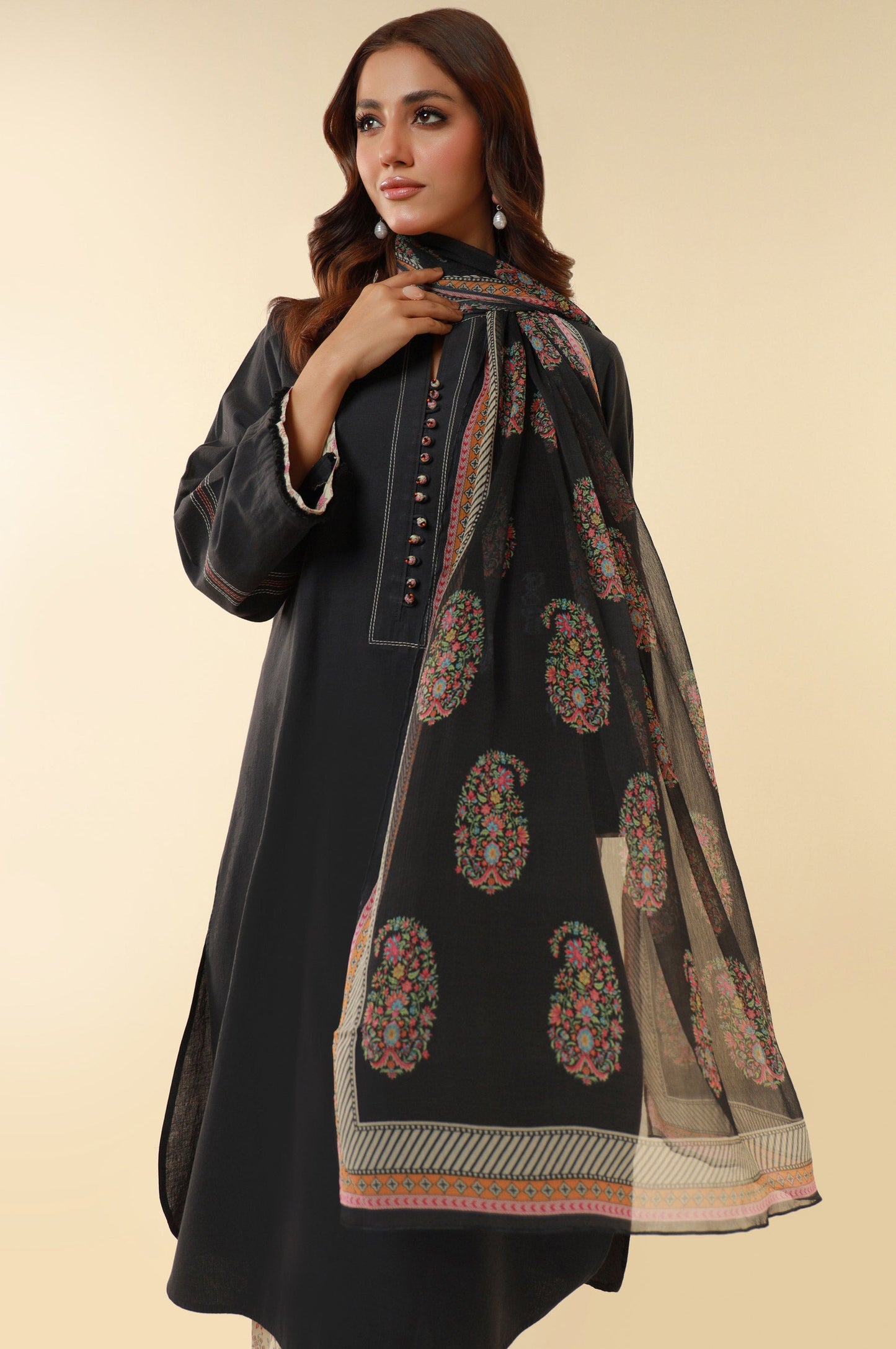 Stitched 3 Piece Lawn Suit