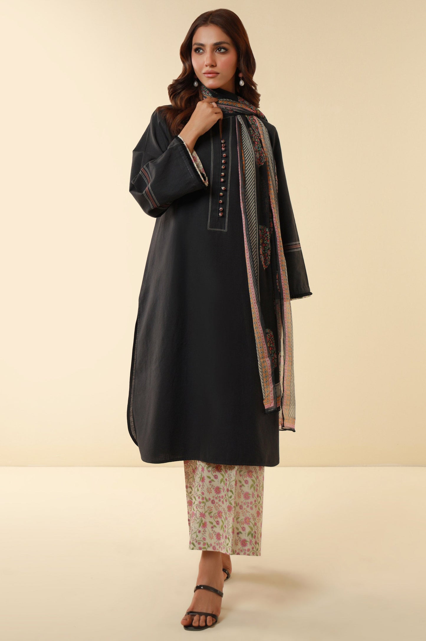 Stitched 3 Piece Lawn Suit